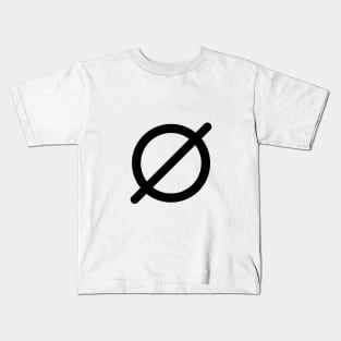 Empty Set Symbol Kids T-Shirt